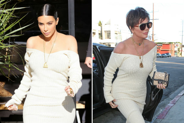 kim kardashian sweater dress