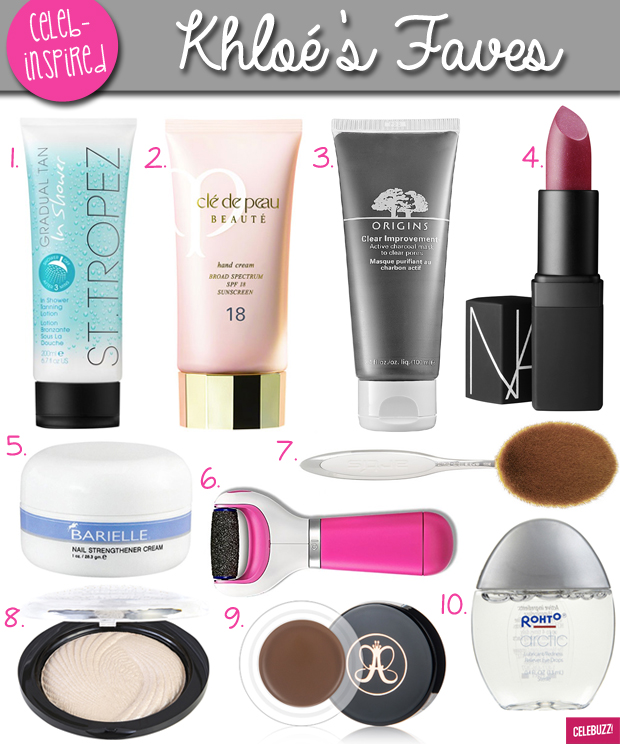 Tuesday Ten Khloe Kardashian S 10 Favorite Beauty Products Celebuzz