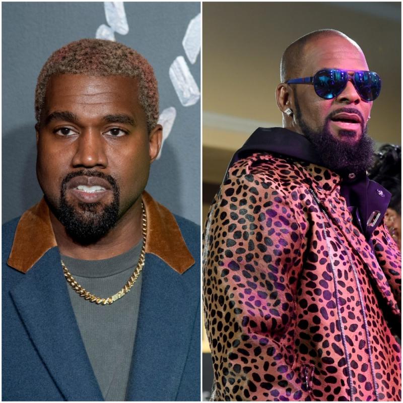 Kanye West side by side with R Kelly