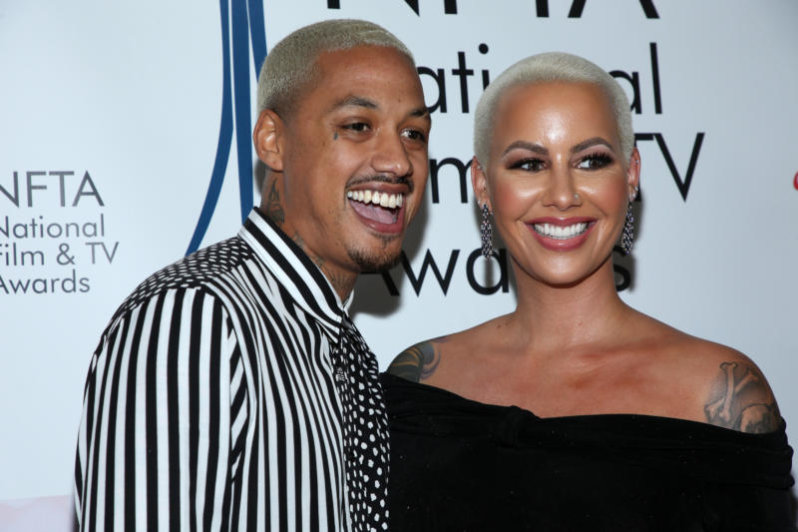 Amber Rose Debuts New Forehead Tattoo