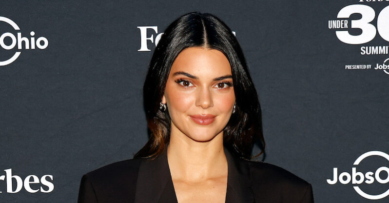 Kendall Jenner Poses With A Glass Of Wine Amid Pregnancy Rumors